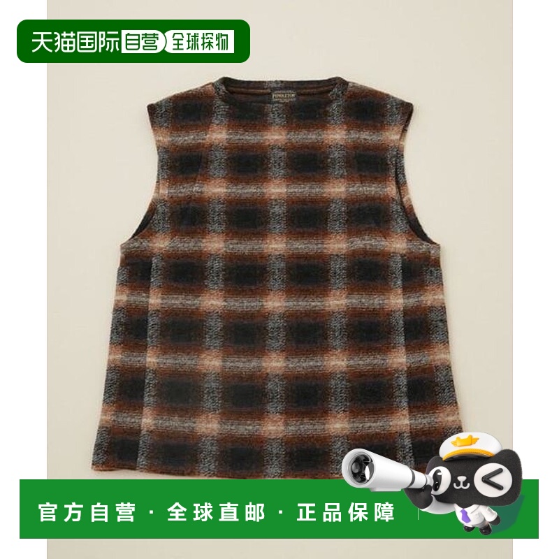 1h可退 日本直邮NANO universe PENDLETON/ 无袖拉甲背心针织男装