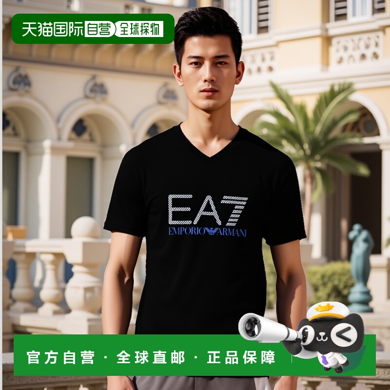 香港直邮EA7 Emporio Armani logo圆领T恤 2734184A206阿玛尼