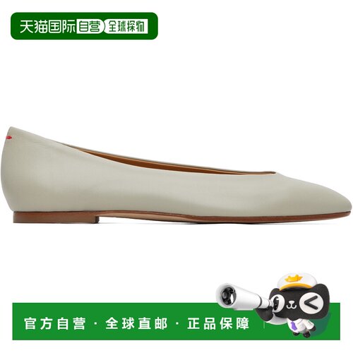 香港直邮aeyde 女士 灰色 Ellie Almond-Toe 芭蕾鞋 A11FL0176001