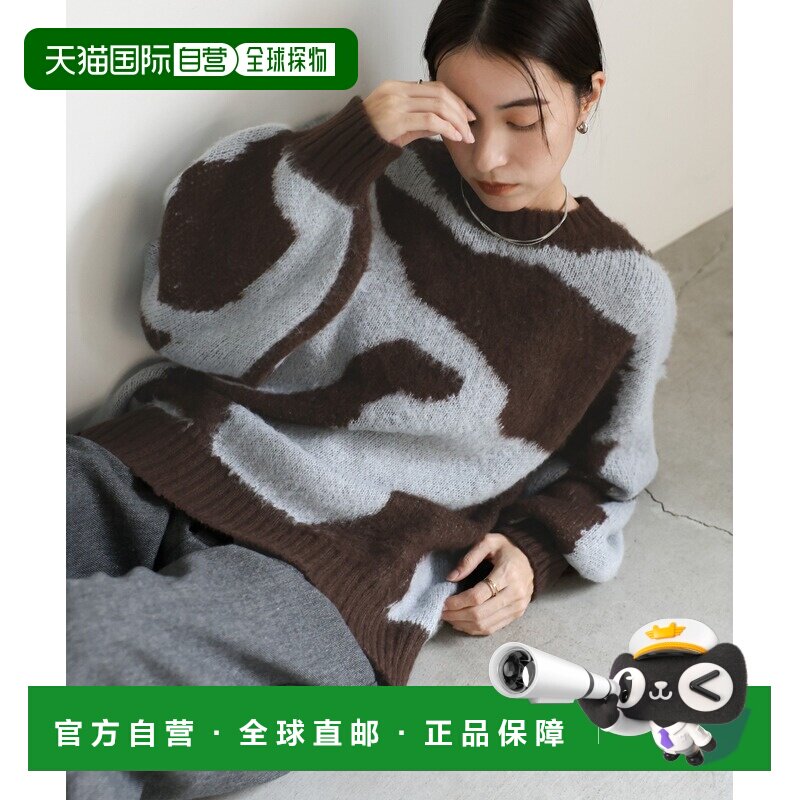 日本直邮select MOCA 女士新潮图案毛绒针织衫 20001332毛衣