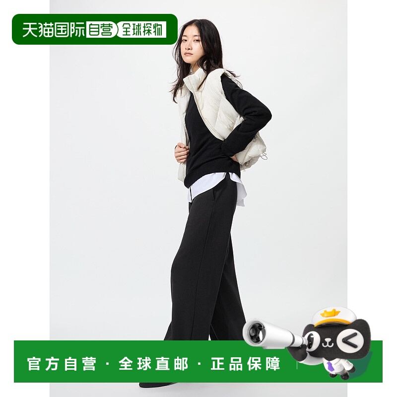 日本直邮UNIQLO女款舒适长裤休闲裤481406-09优衣库阔腿裤西装裤