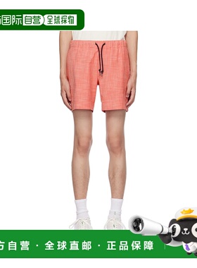 1h可退 香港直邮Paul Smith 保罗 史密斯 男士 红色抽绳短裤 M2R7