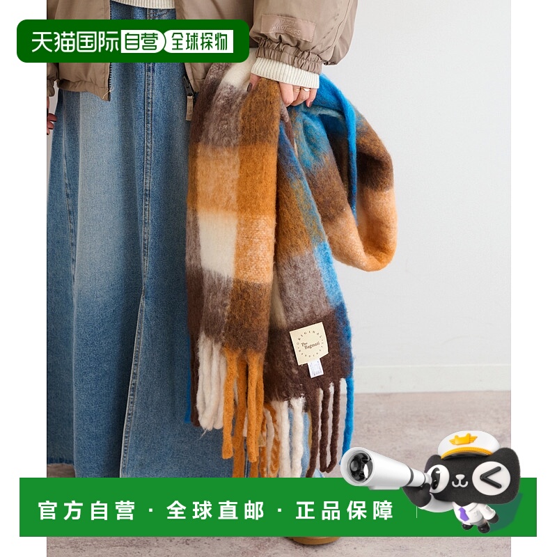 1h可退 日本直邮The Bagmati 女装 大格纹围巾 柔软亲肤 手工质感