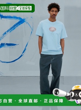 韩国直邮THISISNEVERTHAT 公用T恤Two Hounds Tee Sky Blue TN241