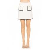 裙子 alexia 象牙色 直发 Faith admor 美国奥莱