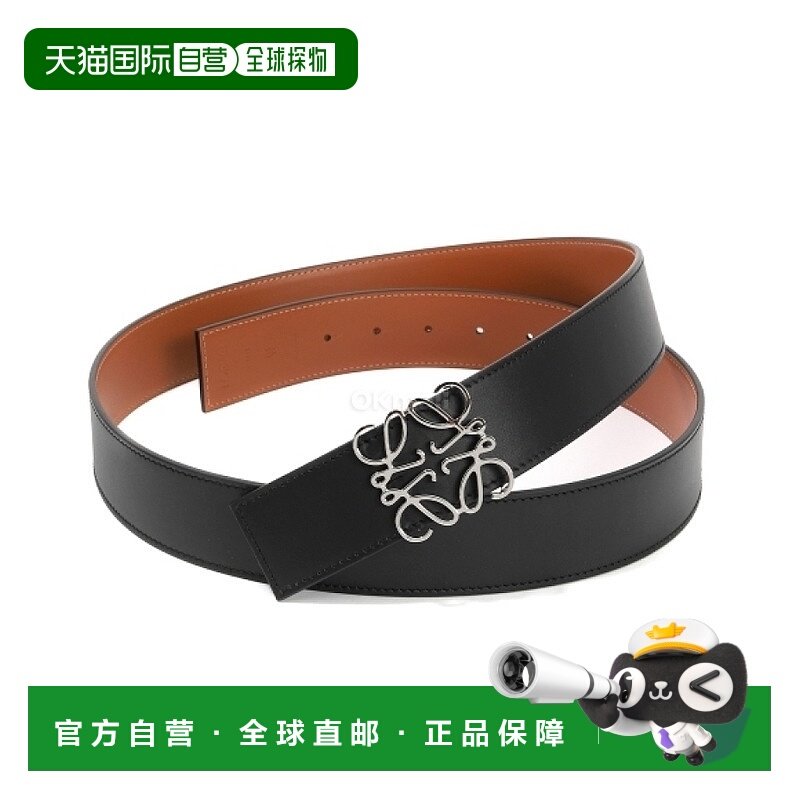 韩国直邮LOEWE 光滑小牛皮双面 Anagram 腰带（E821238X12 1555）