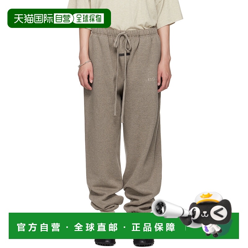 1h可退 香港直邮潮奢 Essentials 女士 灰褐色 Classic 运动裤 13