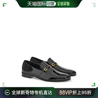 香港直邮Ferragamo菲拉格慕男士乐福鞋黑色日常百搭柔软皮革