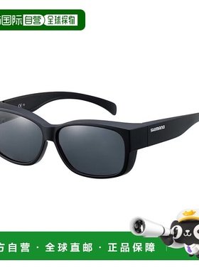 日本直邮Shimano 偏光眼镜 Overglasses 01 UJ-031Y 哑光黑/烟熏