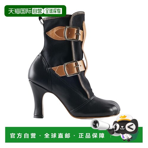 1h可退 香港直邮Vivienne Westwood Bondage 粗跟短靴 7101006111