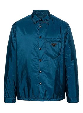 PRADA 男士衬衫 SC554MS2211WQ9F0AFC SS2025 蓝色