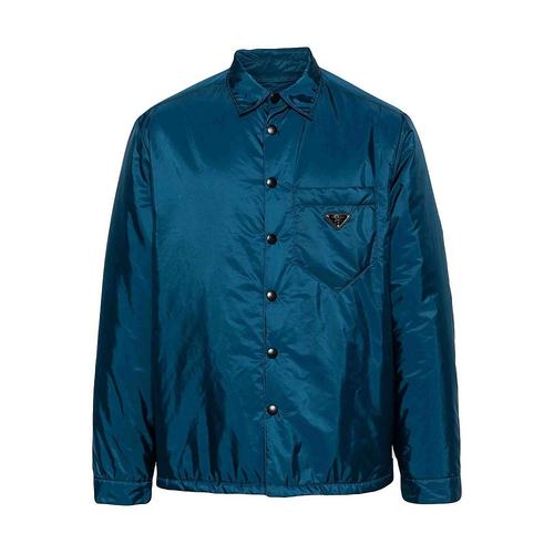 PRADA 男士衬衫 SC554MS2211WQ9F0AFC SS2025 蓝色