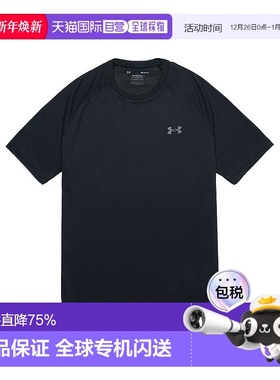 韩国直邮Under Armour UA Tech 纯色logo印花训练运动圆领短袖T恤