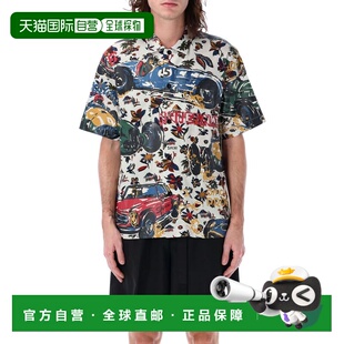 1h可退 香港直邮Sacai 男士 CAR RACE 热情印花保龄球衬衫 250365