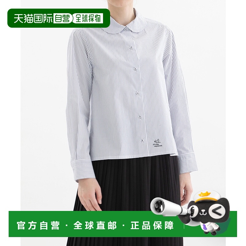 1h可退 日本直邮nop de nod 女士圆领刺绣基础款衬衫 2515046351