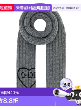 香港直邮CHLOÉ 女士围巾 CH26SKS05WCS012 SS2026 灰色 Chloe Sca