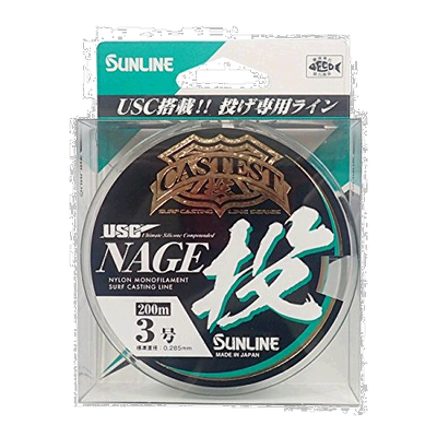【日本直邮】Sunline桑濑尼龙鱼线CASTEST投掷200m单品3号4色