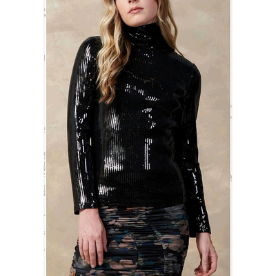 自营 current airAnson Sequin Top In Black black 美国奥莱直发