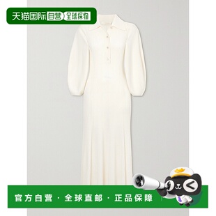 香港直邮潮奢 罗纹羊毛中长连衣裙 Chloe 女士 CHC23 蔻依 1h可退