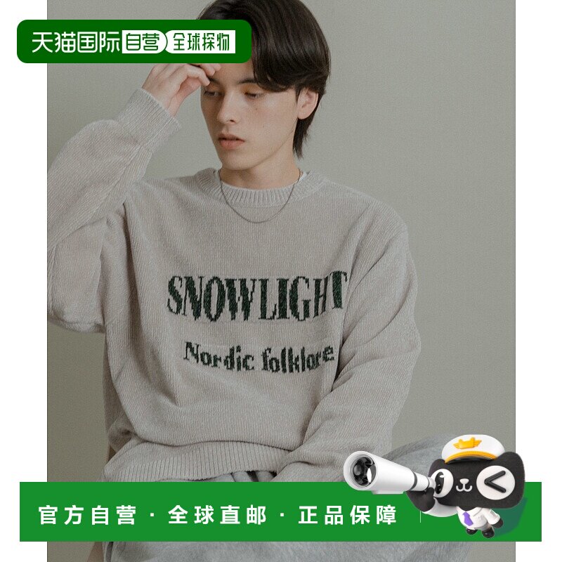 1h可退 日本直邮SENSE OF PLACE 男装 宽松半羊羔毛感 半拉链针织