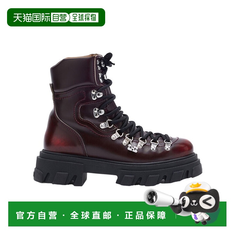 1h可退 香港直邮GANNI 女士靴子 S3137070 AW2025 深棕色 Ganni H