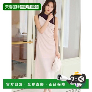 连衣裙 ME2340EW025367 日本直邮MERCURYDUO 缎面低领连衣裙