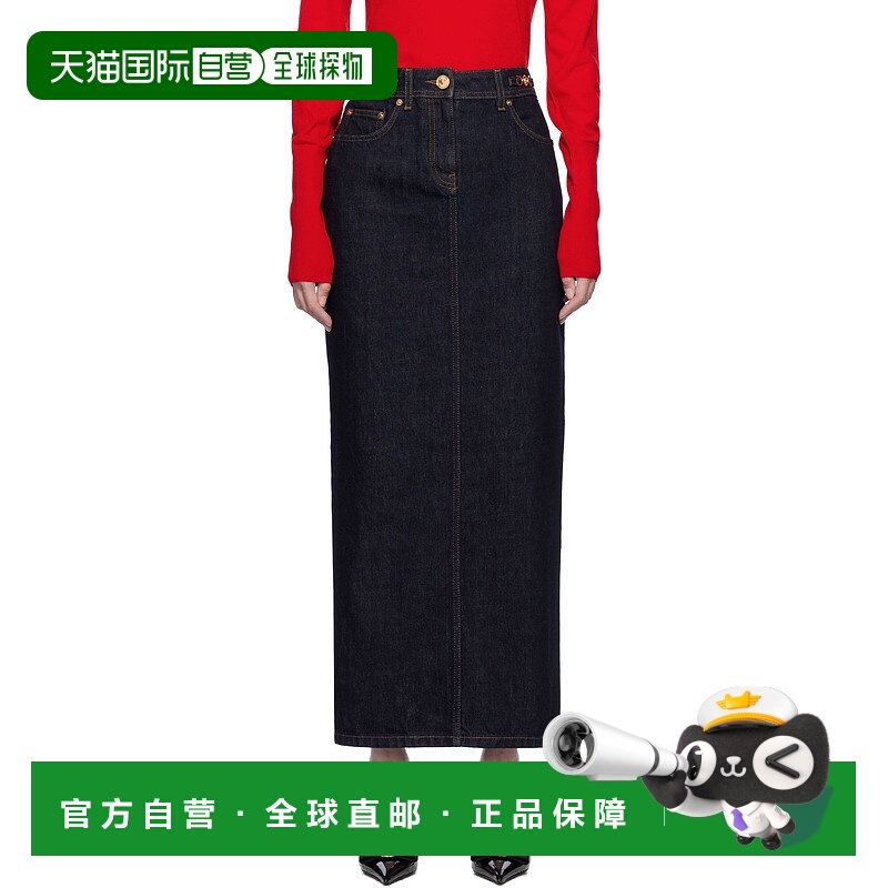 1h可退 香港直邮潮奢 Versace 范思哲 女士 蓝色 Medusa '95 牛仔