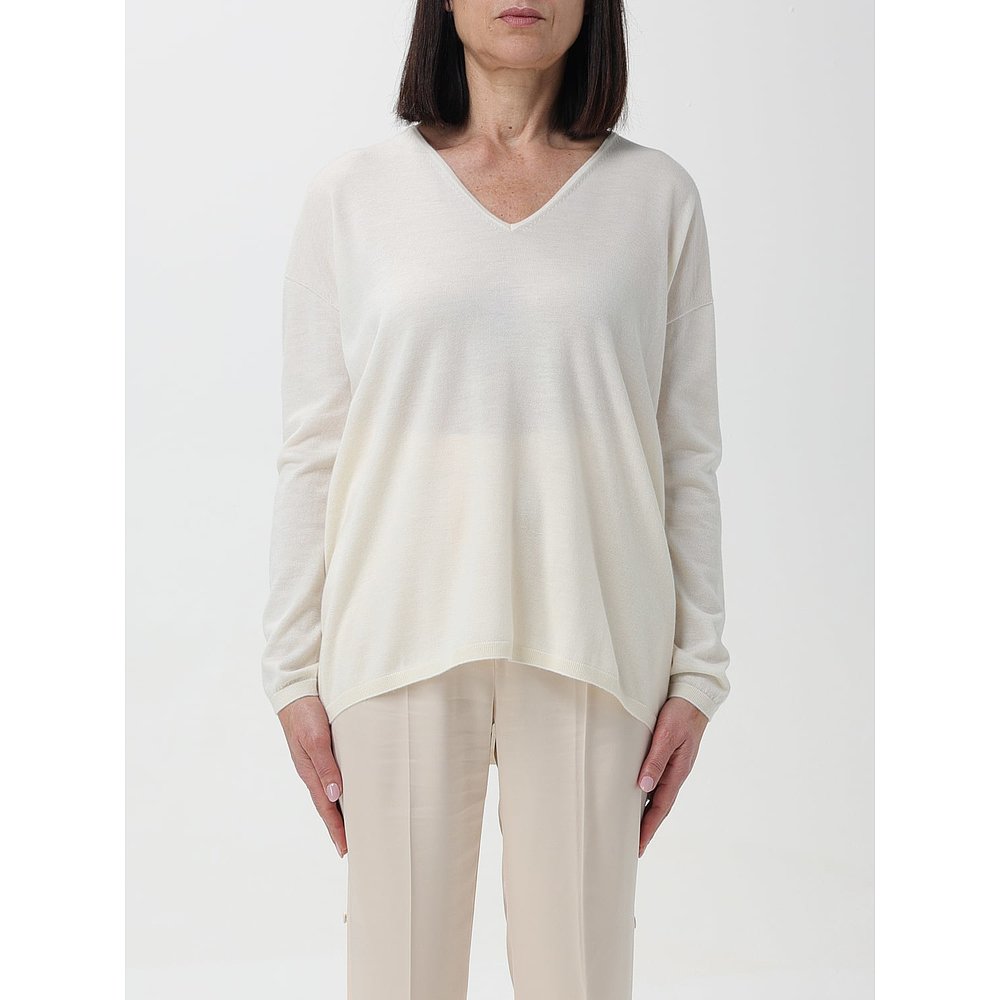 潮奢 MaxMara 麦斯玛拉 女士 V 领长袖毛衣 2411361101600