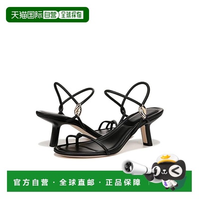 1h可退 香港直邮VINCE 女士 Jolie 缠带高跟凉鞋 black黑色 舒适