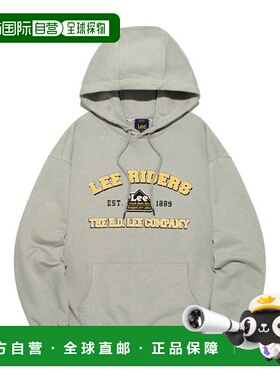 韩国直邮LEE LEE 米色拱形字母图案连帽衫 LE2503HD07BE卫衣