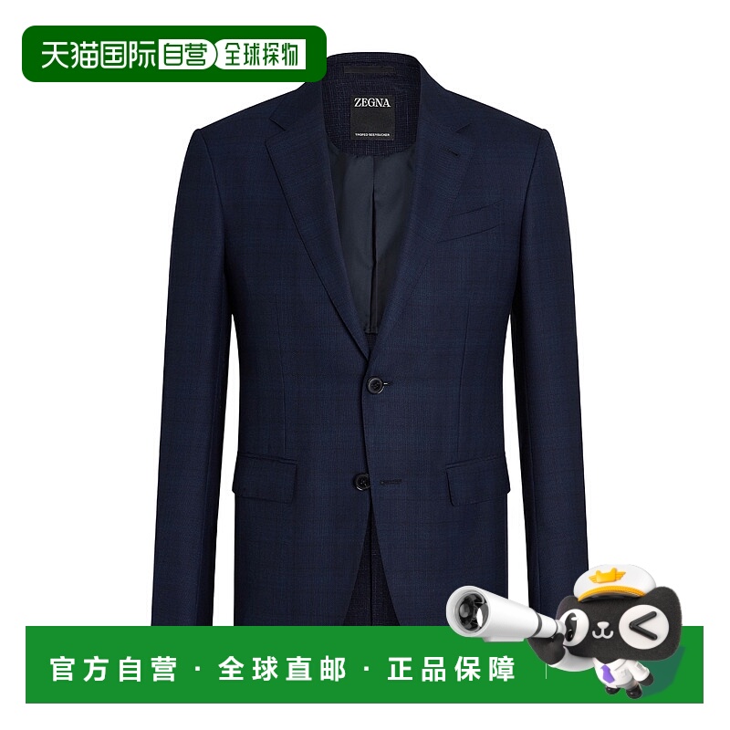 香港直邮Zegna 长袖西装外套 949577A9杰尼亚羊毛
