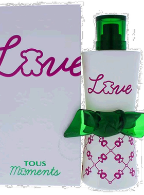 美国直邮Tous桃丝熊爱女士香水90ml Love Moments EDT清新淡正品