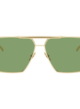 Bottega Veneta 葆蝶家 男士 方框飞行员太阳眼镜 BV1012S