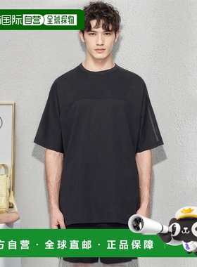 香港直邮潮奢 Y-3 男士 黑色 Mesh Stripes T 恤 JL8312