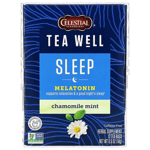 香港直发Celestial Seasonings斯乐荷尔蒙萃取茶包洋甘菊薄荷1.2g