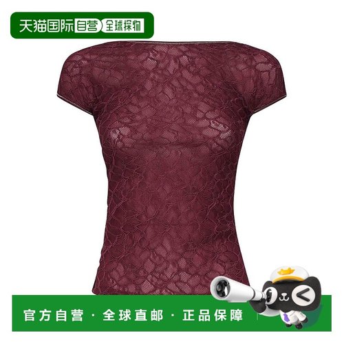 香港直邮PINKO 女士背心吊带 1052282M5R62 AW2025 红色 Lace Fit