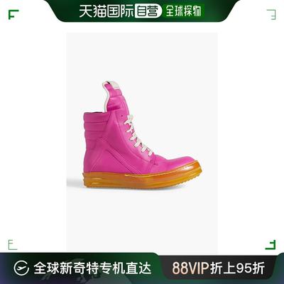 香港直邮潮奢 Rick Owens 瑞克 欧文斯 女士 Geobasket 皮质高帮