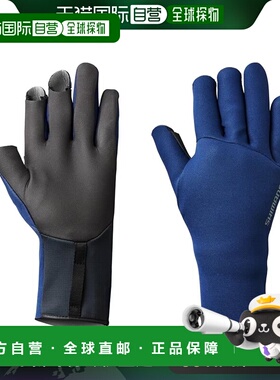 【日本直邮】Shimano禧玛诺 橡胶手套/3指无 GL-011V 深蓝色 XL