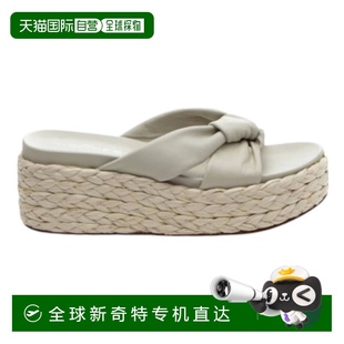 leath Bone slidesWomen Quail 自营j Leather Wedge bone