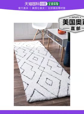 nuLOOM 手工簇绒 Beaulah 长毛地毯 - 白色 【美国奥莱】直发