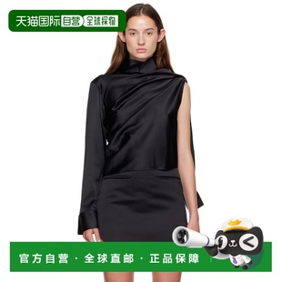 黑色 Off Shoulder 1h可退 上装 女士 Satin 香港直邮Courreges