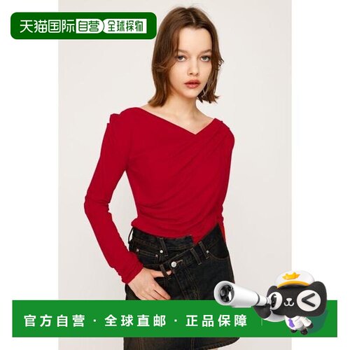 日本直邮SLY OFF SHOULDER CUT 上衣打底衫斜肩女装