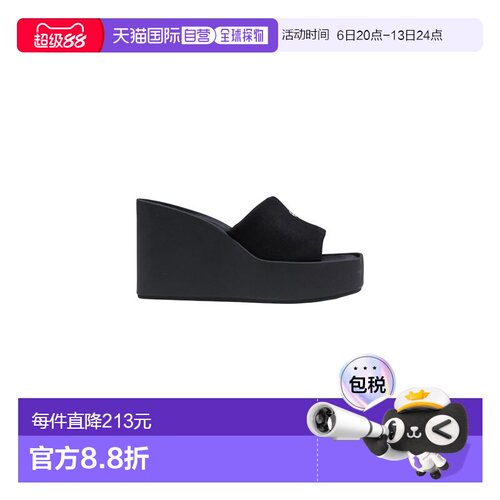 香港直邮CALVIN KLEIN 女士凉鞋 HW0HW031340GJ SS2026 黑色