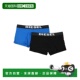 香港直邮潮奢 平角内裤 Diesel 1h可退 迪赛 男士 blue蓝色 舒适