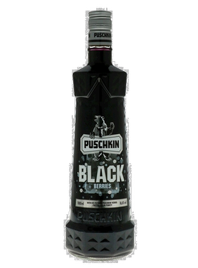 欧洲直邮Puschkin黑莓利口酒16.6%1000ml德国浓郁圆润劲足香醇