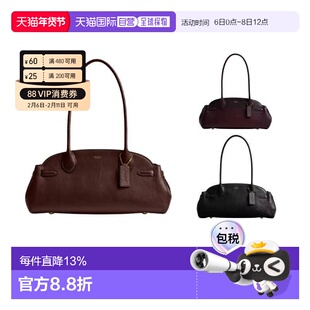 香港直邮COACH蔲驰Empire Carryall 34烫金徽标保龄球包斜挎手提
