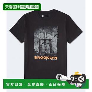 自营Aeropostale Brooklyn Bridge Graphic Tee - black 7 美国奥