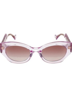 GUCCI 女士眼镜 GG1553S003 CO 粉红色 徽标太阳镜