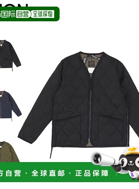 日本直邮Taion 外套V领拉链外套 黑色橄榄色TAION-101ZML-1