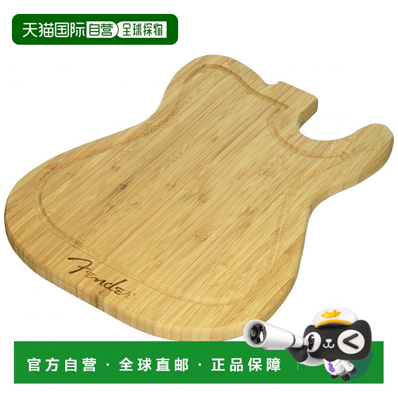 日本直邮TELECASTER Fender 生活风 吉他造型原木色砧板 43x33